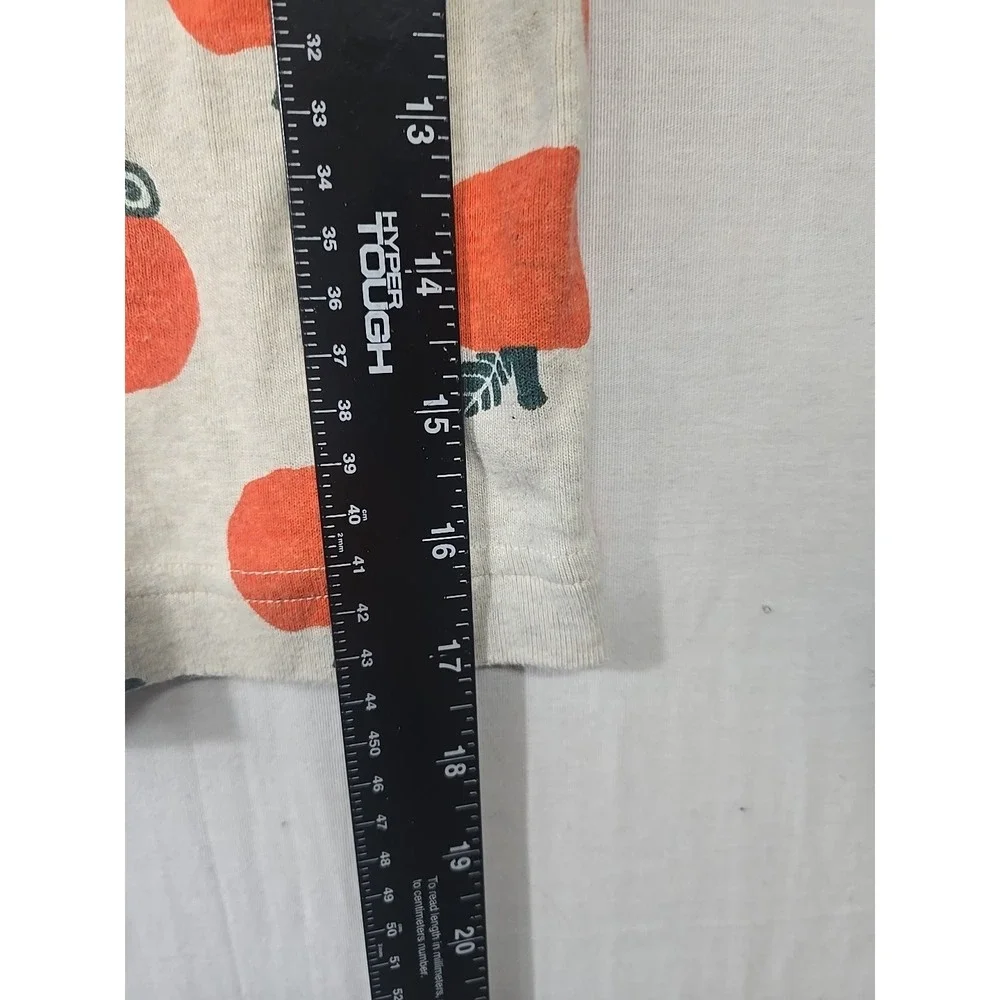 Hanna Andersson Organic Cotton Fall Pumpkin Long Sleep‎ PJ Top Girl's Size 5